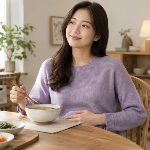 성남한의원 소화 불편 기록 주제의 AI 생성 예시